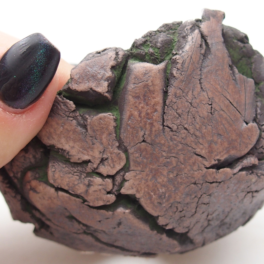 Coquille en céramique 9,5 x 9,5 x 6 cm , couleur verte