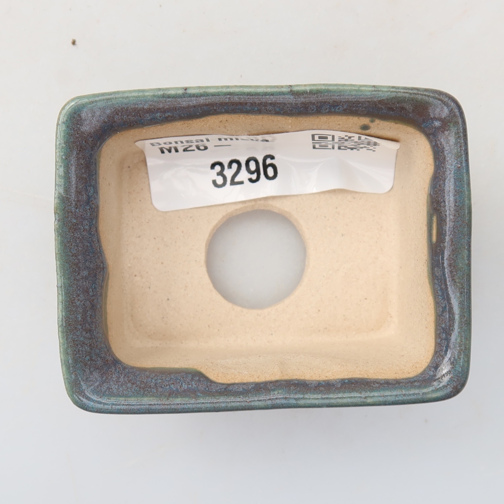 Pot à bonsaï en céramique 6 x 4,5 x 2,5 cm, couleur grise