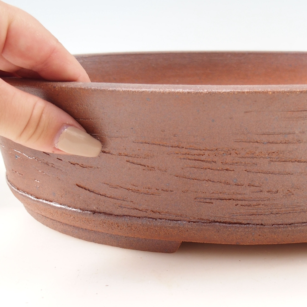 Bol pour bonsaï 34 x 26 x 8 cm , couleur marron
