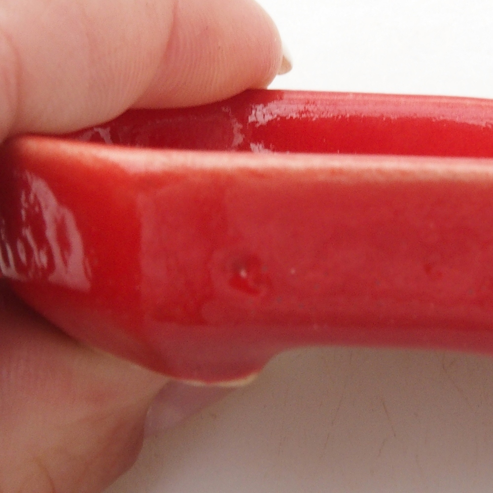 Mini bol bonsaï 5,5 x 4 x 1,5 cm, couleur rouge