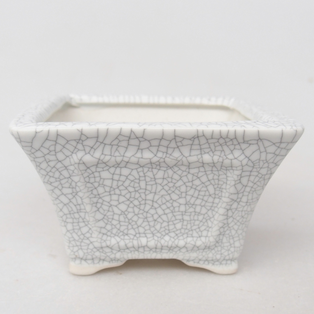 Bol à bonsaï en céramique 8,5 x 8,5 x 5 cm, couleur raku