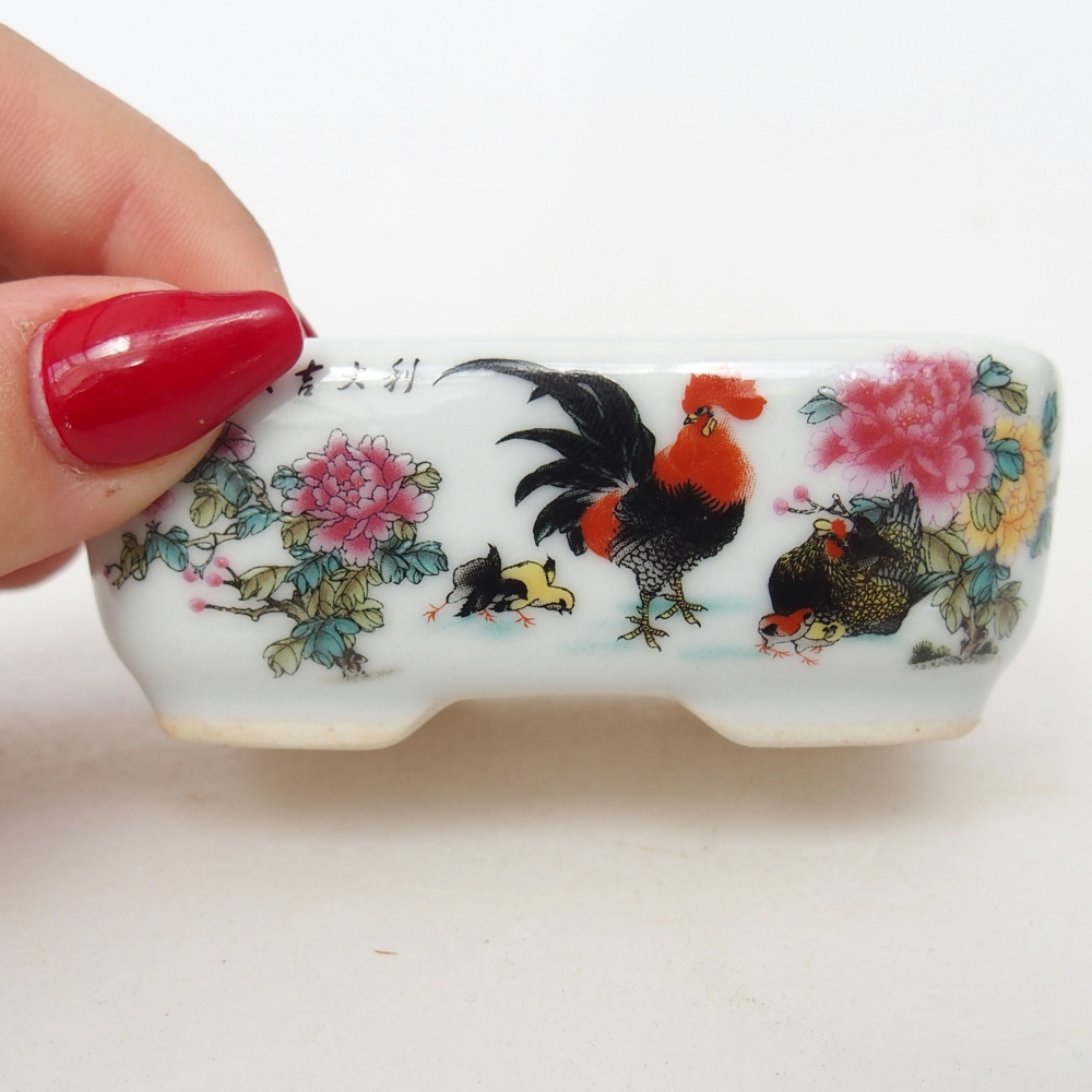 Mini bol bonsaï 8 x 6 x 3 cm, blanc