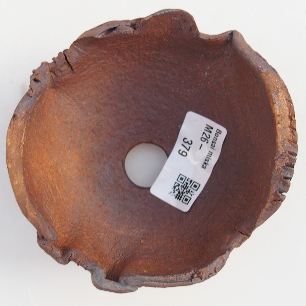 Coquille en céramique 10 x 9,5 x 7 cm , couleur marron