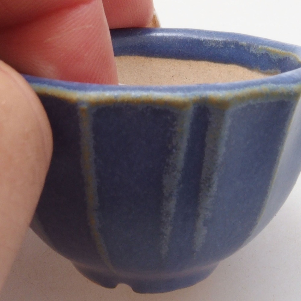 Mini bol bonsaï 5 x 5 x 3 cm, bleu
