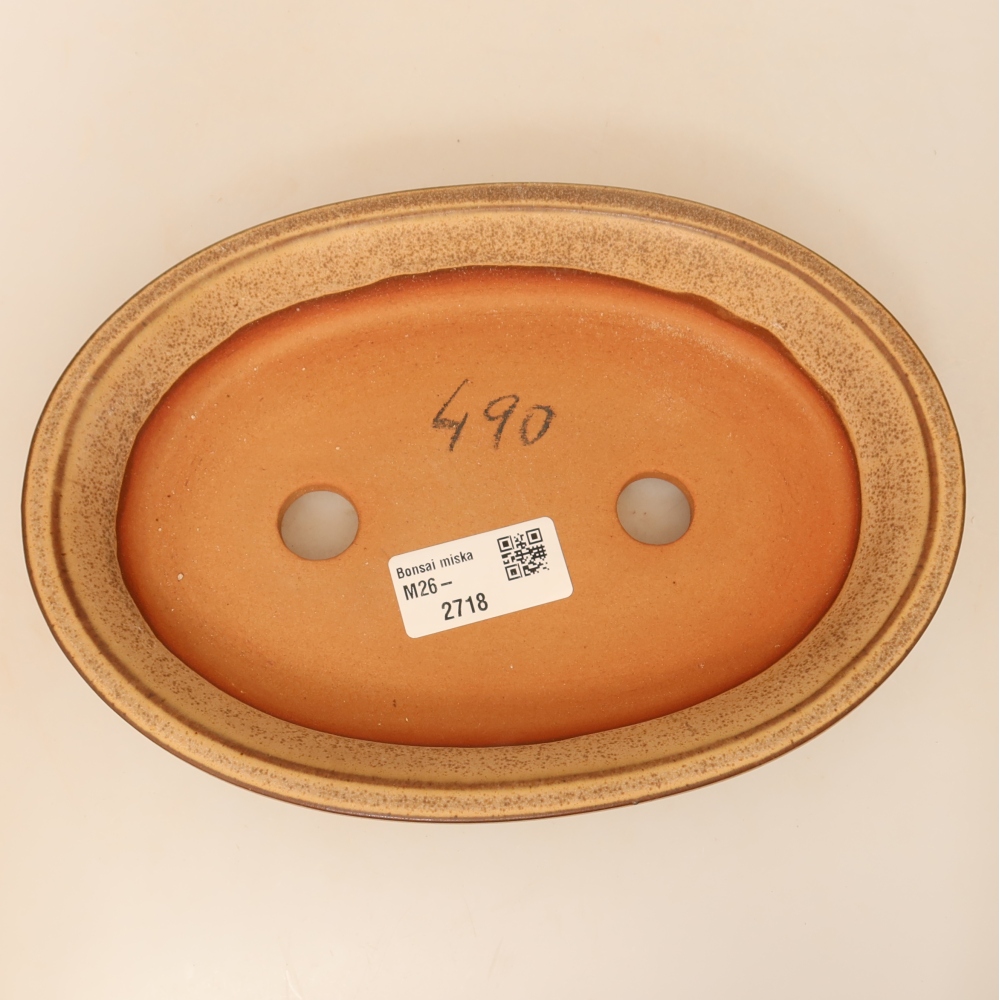 Bol en céramique  21 x 14,5 x 3,5 cm, couleur beige