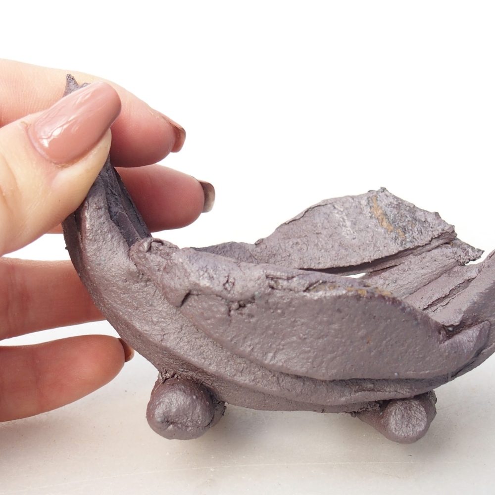 Coquille en céramique 10 x 7,5 x 7 cm , couleur métallique