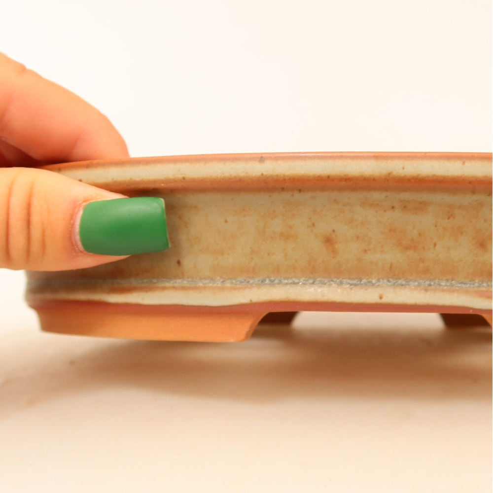 Bol en céramique  21 x 14,5 x 3,5 cm, couleur beige