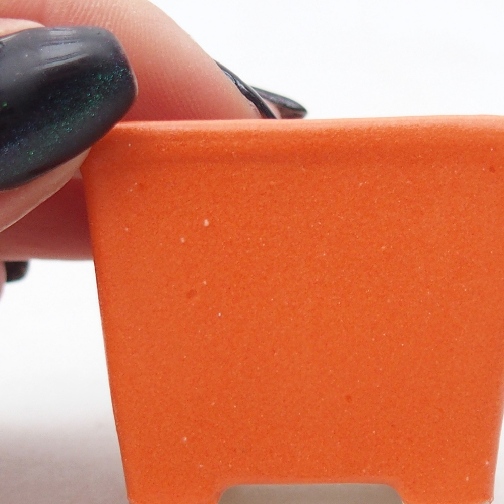 Mini bol bonsaï 3,5 x 3,5 x 3 cm, orange