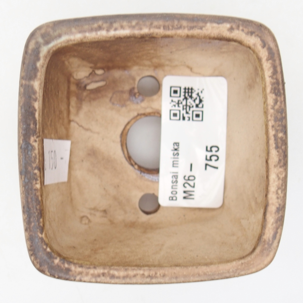 Bol à bonsaï en céramique 6 x 6 x 4,5 cm, vert