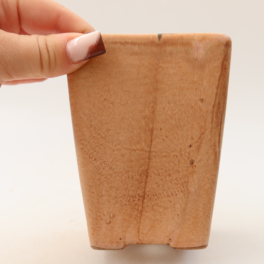 Bol à bonsaï en céramique 8,5 x 8,5 x 11 cm, rose