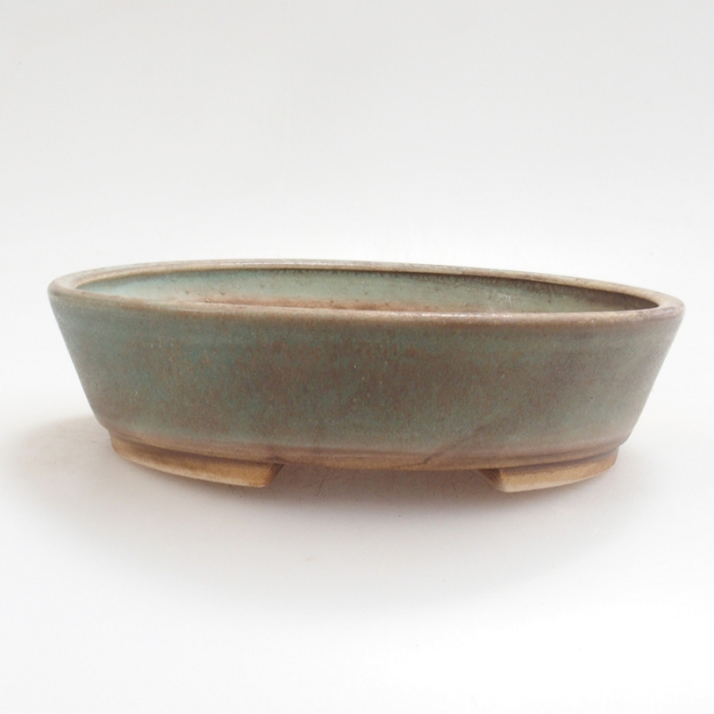 Bol à bonsaï en céramique 10 x 8,5 x 4 cm, brun