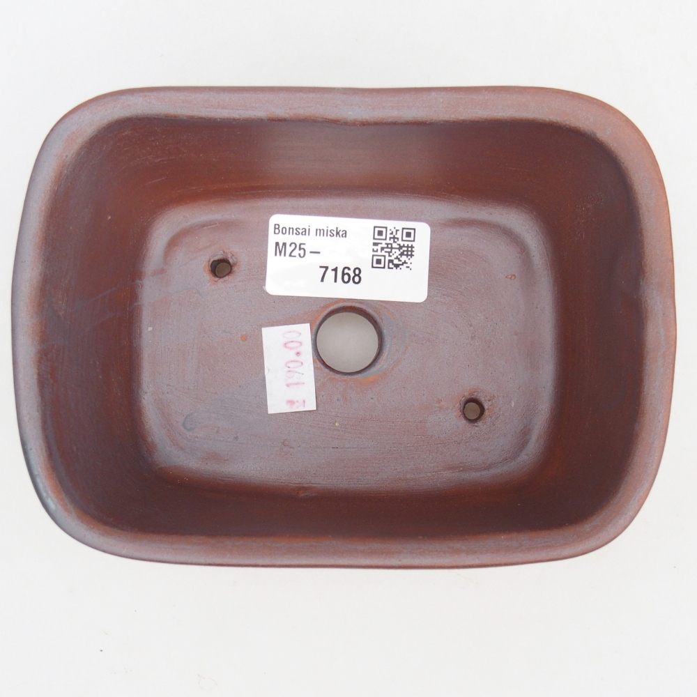 Bol à bonsaï en céramique 13,5 x 10,5 x 6 cm, couleur métal