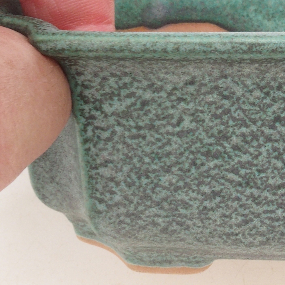 Bol à bonsaï H01 - 12 x 9 x 5 cm - vert