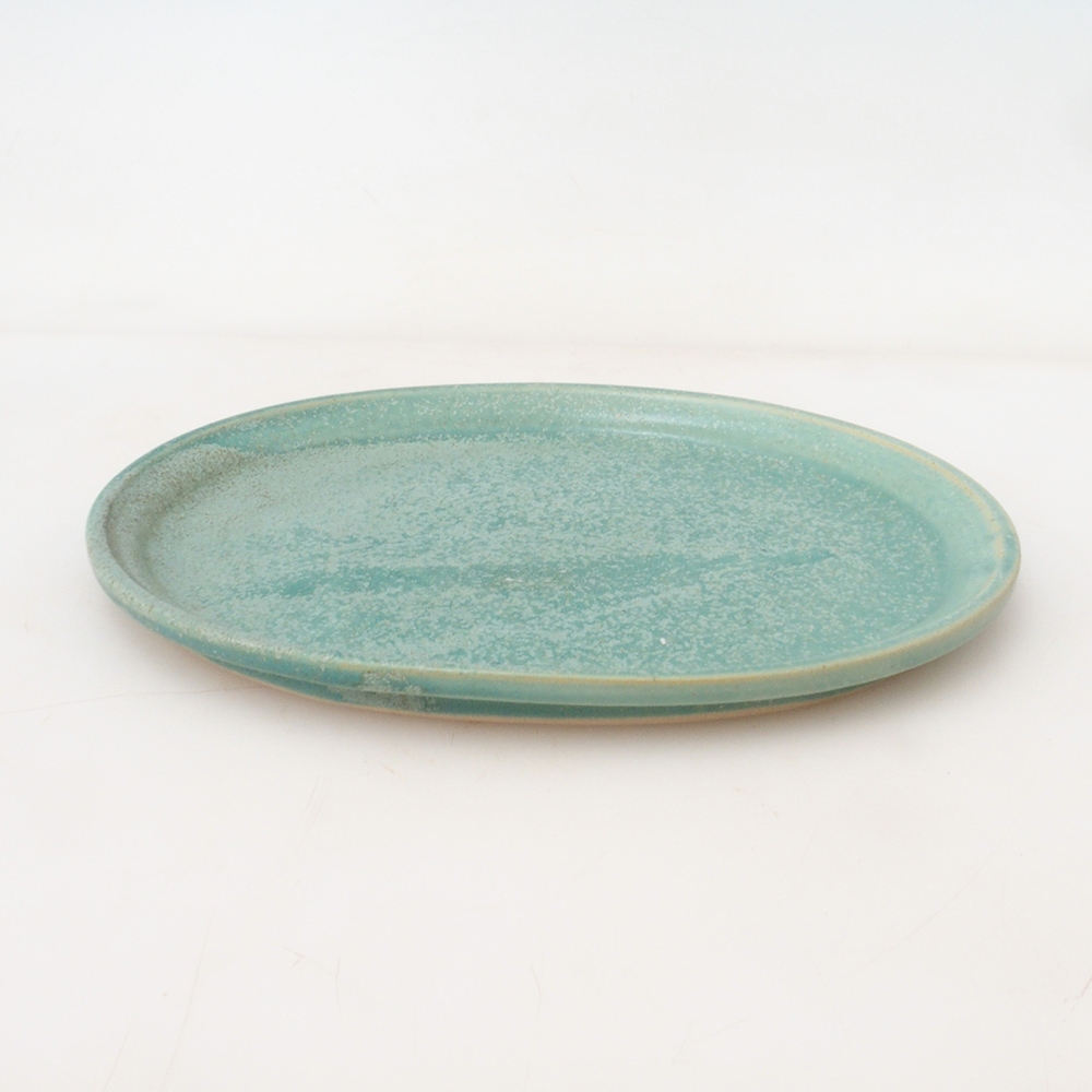 Soucoupe ovale Bonsaï M - 22,5 x 18 x 1,5 cm - vert