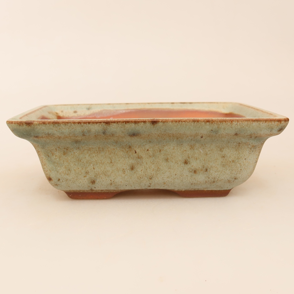 Bol en céramique  14,5 x 10 x 5 cm , couleur beige-vert
