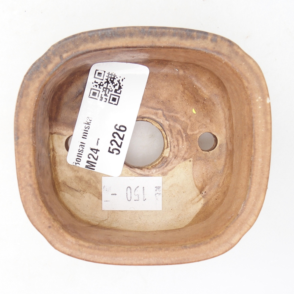 Bol à bonsaï en céramique 7,5 x 7 x 4 cm, rose