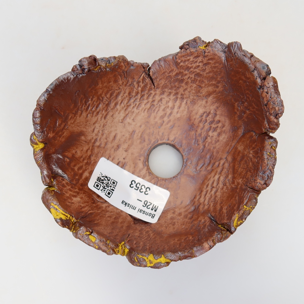 Coquille en céramique  11 x 10 x 6 cm, couleur jaune