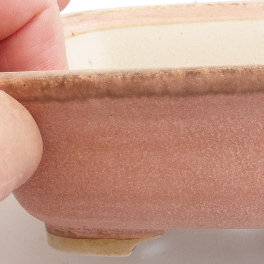 Bol à bonsaï en céramique 10 x 8,5 x 4 cm, brun