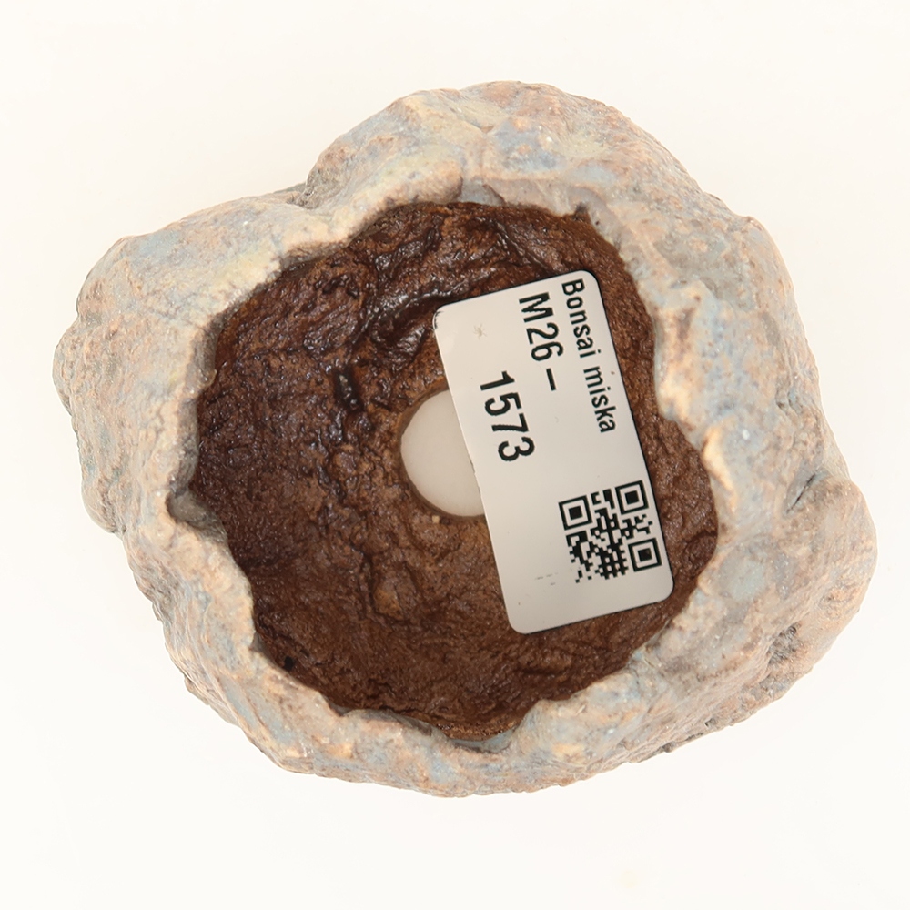 Coquille en céramique  4,5 x 4 x 6 cm , couleur bleue