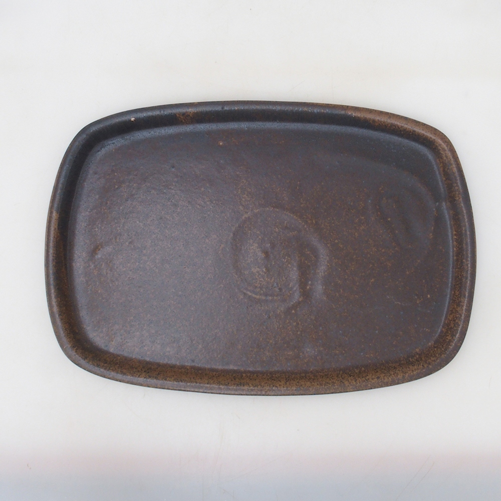 Bol Bonsaï + soucoupe H09 - 30 x 23 x 7,5 cm - marron