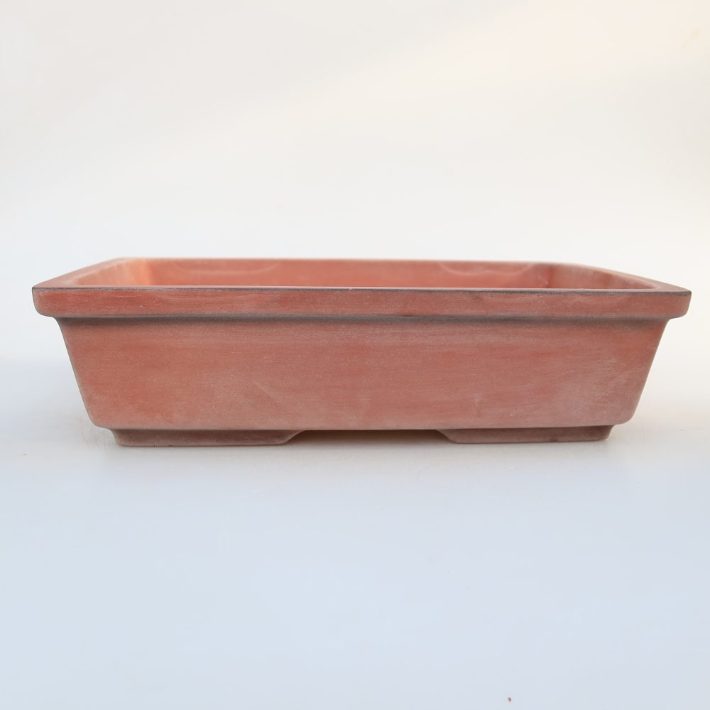 Bol en céramique  25,5 x 19 x 7 cm, couleur brique