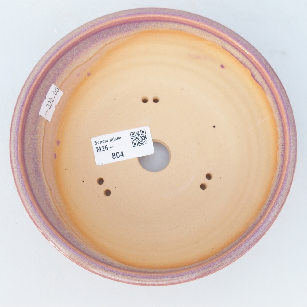 Bol à bonsaï en céramique 16,5 x 16,5 x 5,5 cm, couleur violet