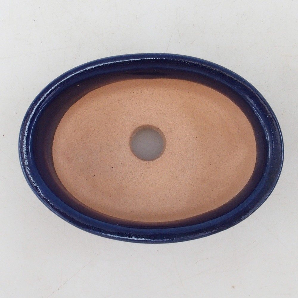 Bol à bonsaï H04 - 10,5 x 7,5 x 3 cm - bleu