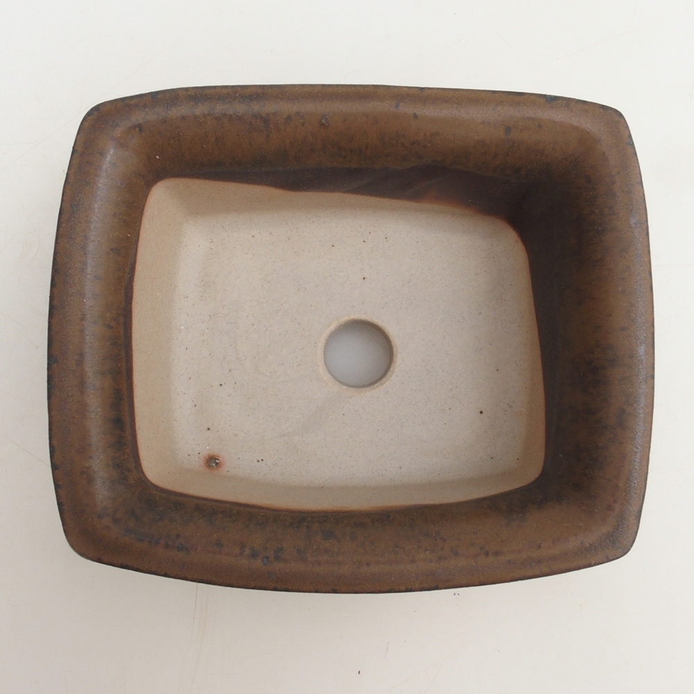 Bol pour bonsaï H11 - 11,5 x 10 x 4 cm - brun