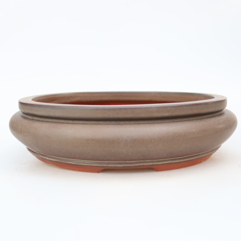 Bol en céramique  23 x 23 x 7 cm, couleur marron