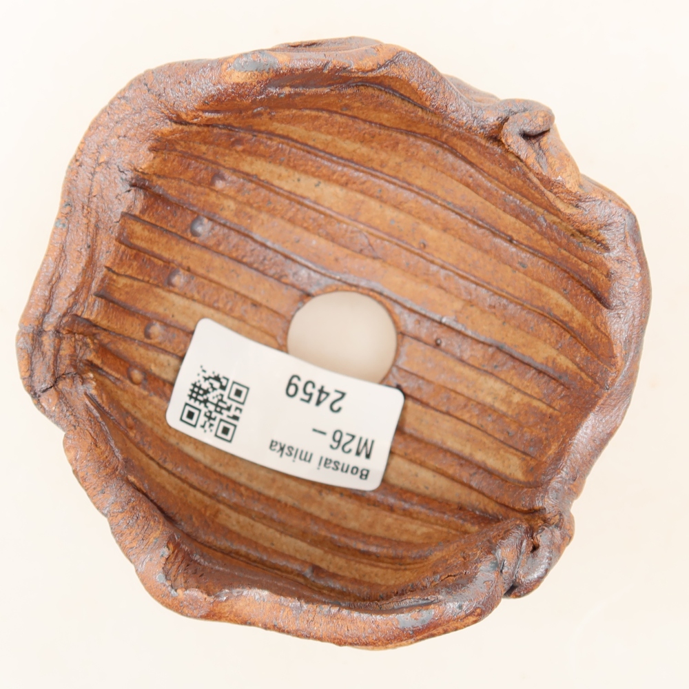 Coquille en céramique 9 x 8,5 x 6 cm , couleur marron