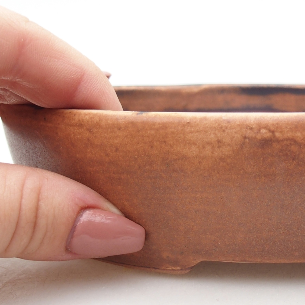 Bol à bonsaï en céramique 17 x 14 x 4 cm, rose