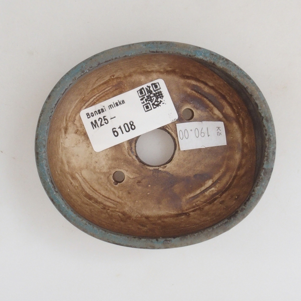 Bol à bonsaï en céramique 10 x 8,5 x 4 cm, brun