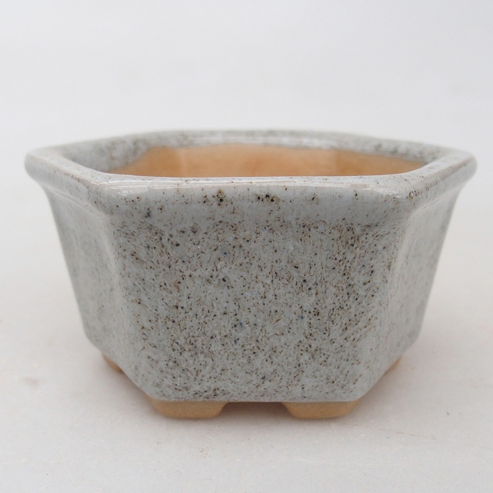 Bol à bonsaï en céramique 7,5 x 7 x 4 cm, gris
