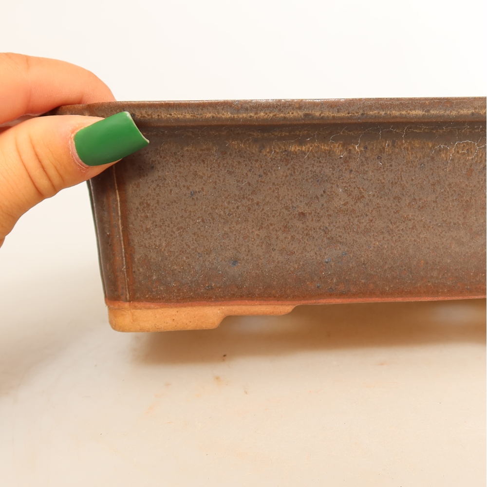 Bol en céramique  20 x 15,5 x 5,5 cm, couleur marron