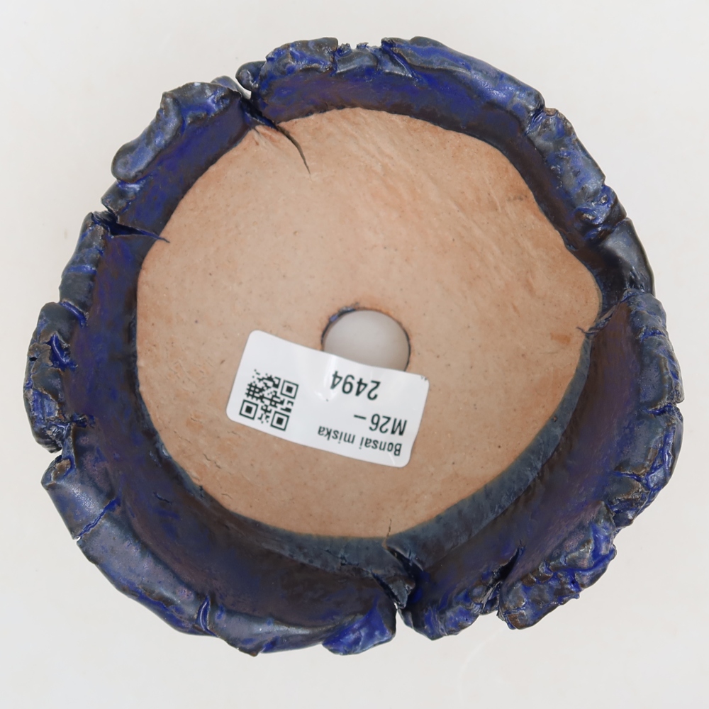 Coquille en céramique 11 x 11 x 7,5 cm , couleur bleu