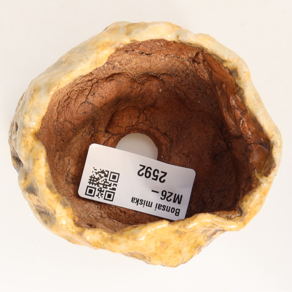 Coquille en céramique 7,5 x 7 x 6 cm , couleur marron