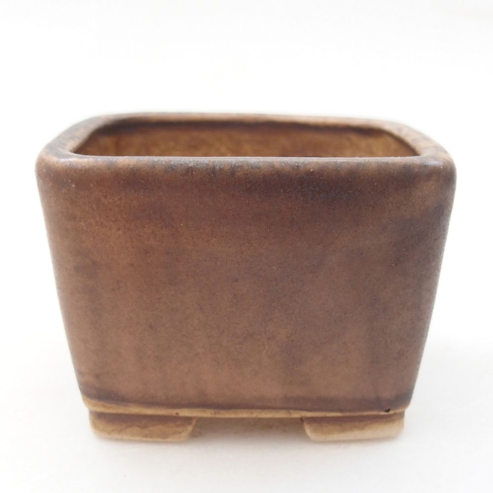 Bol à bonsaï en céramique 6 x 6 x 4,5 cm, rose