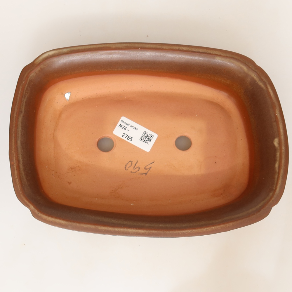Bol en céramique  24 x 17 x 6 cm, couleur marron