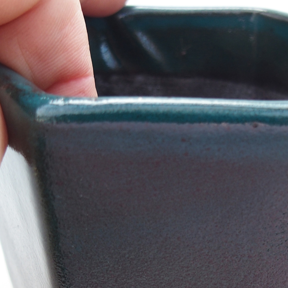 Bol à bonsaï en céramique 9 x 9 x 8 cm, vert