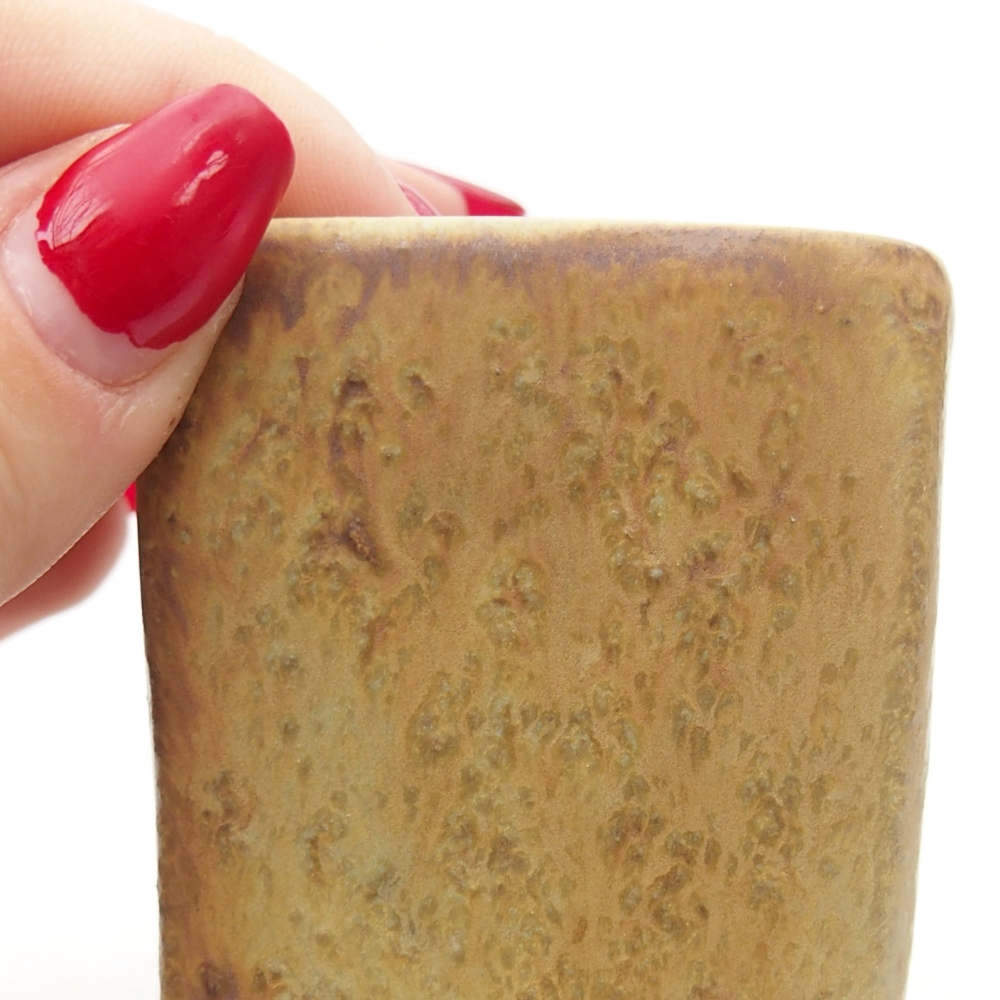 Bol à bonsaï en céramique 5 x 5 x 6,5 cm, vert