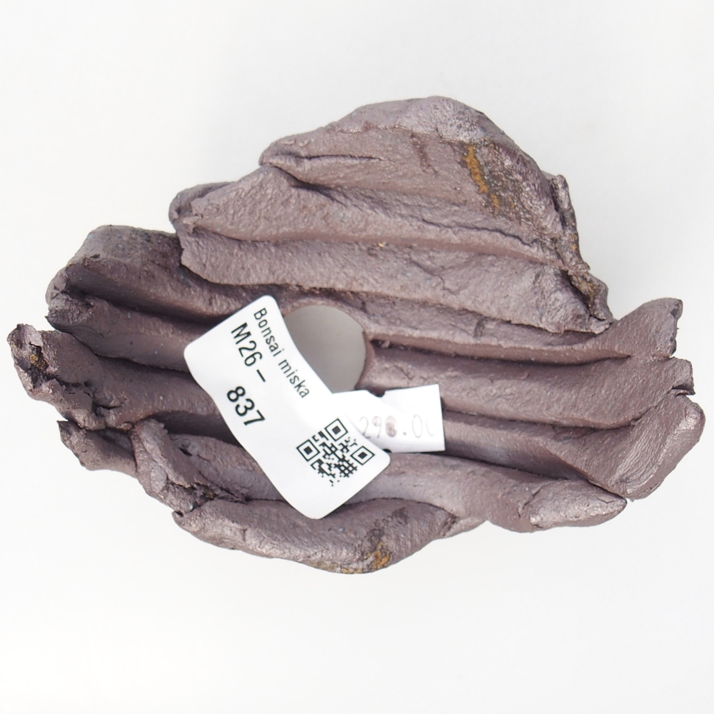 Coquille en céramique 10 x 7,5 x 7 cm , couleur métallique