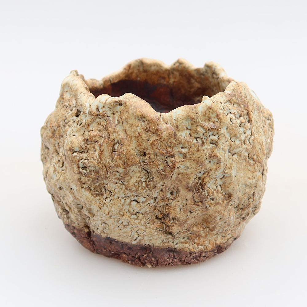 Coquille en céramique  5,5 x 5,5 x 5,5 cm , couleur beige-brun