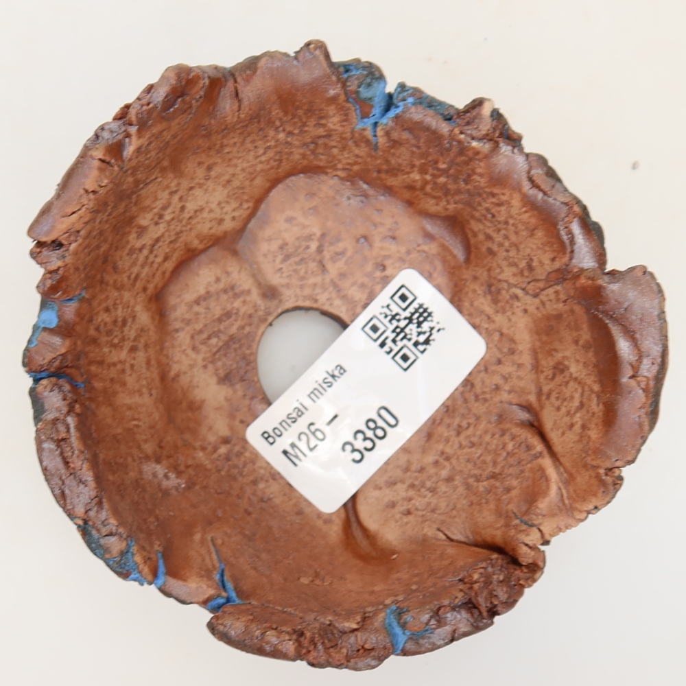 Coquille en céramique 9 x 9 x 5 cm, couleur bleue