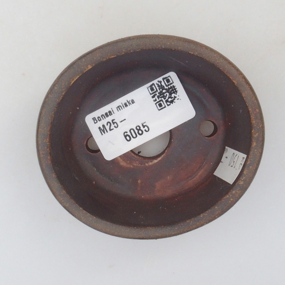 Bol à bonsaï en céramique 10 x 8,5 x 4 cm, brun