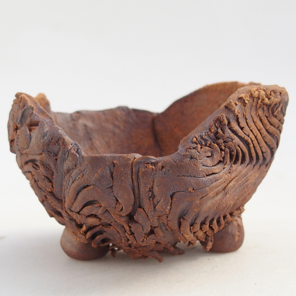 Coquille en céramique 8,5 x 8 x 5,5 cm , couleur marron