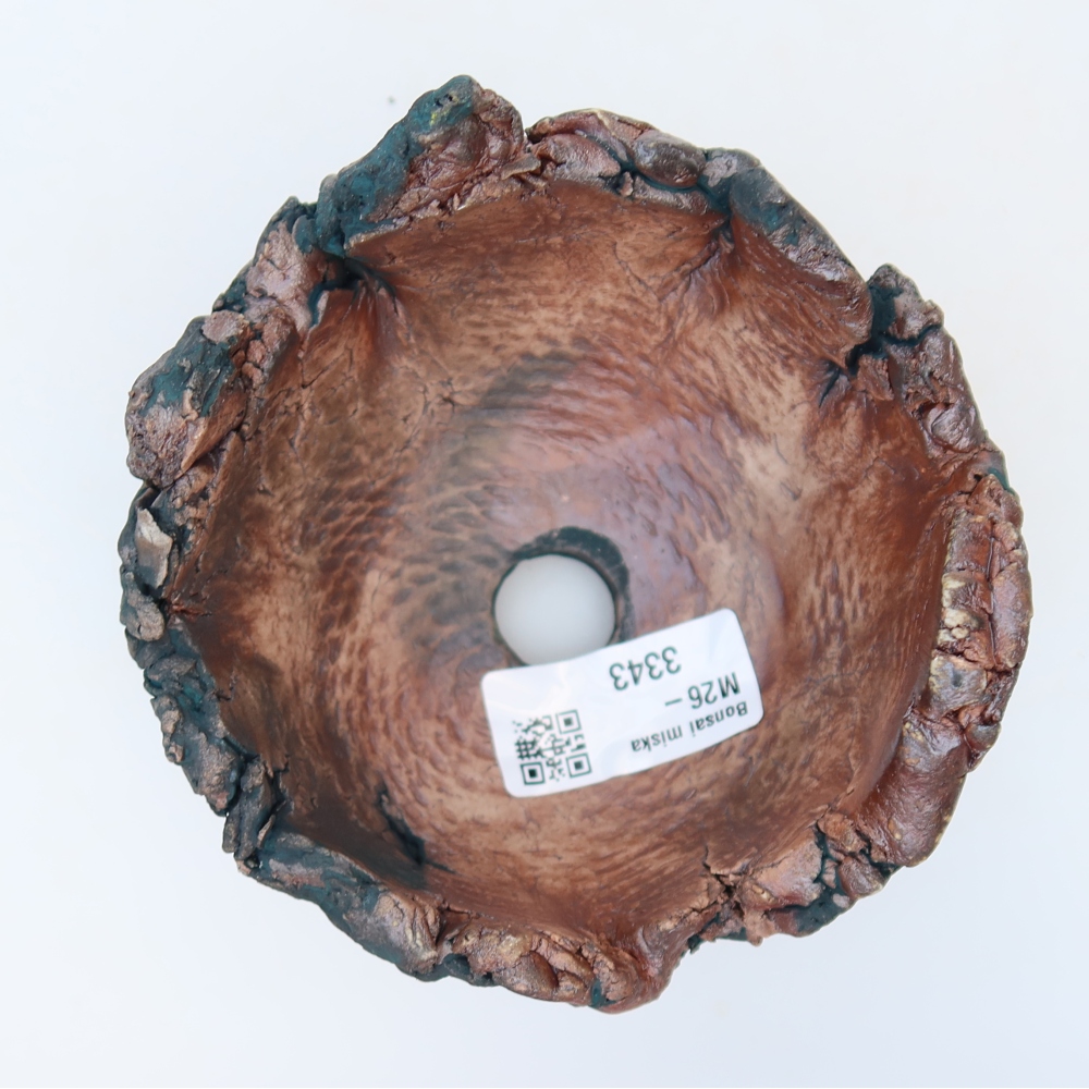 Coquille en céramique  11 x 11 x 7,5 cm, couleur verte