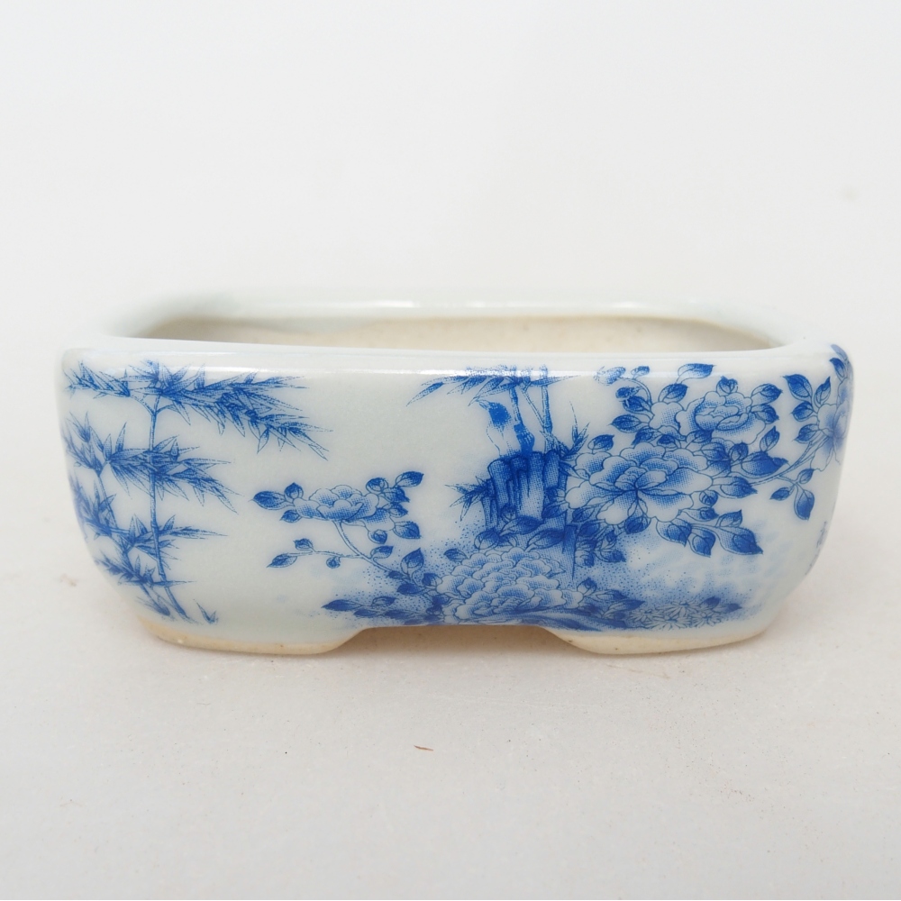 Mini bol bonsaï 8 x 6 x 3 cm, blanc