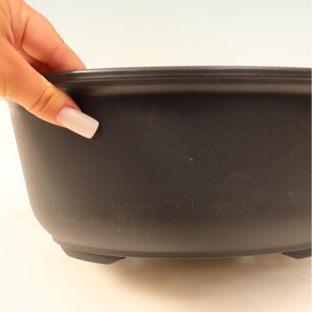 Pot à bonsaï en plastique MP-29 noir - 31,5 x 24 x 12 cm