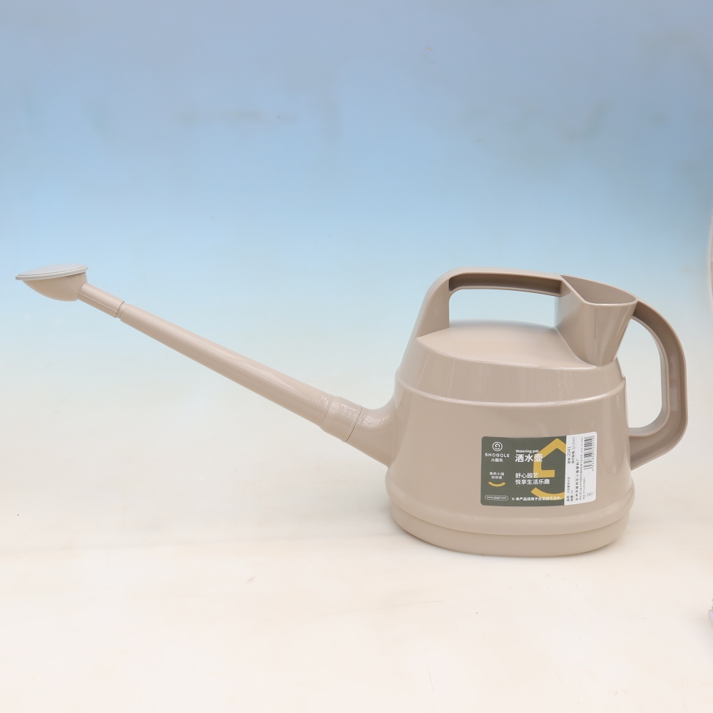 Arrosoir en plastique de 4,5 litres, gris