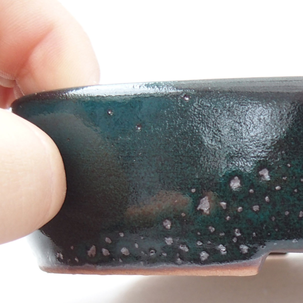 Bol à bonsaï en céramique 22 x 17 x 5 cm, vert